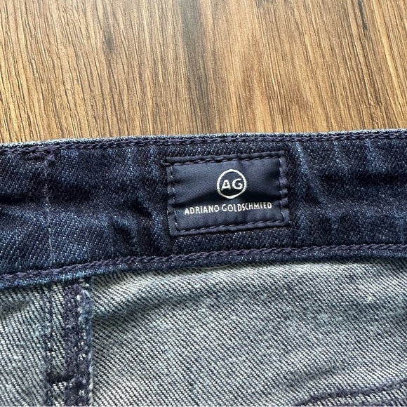 Adriano Goldschmied The Janis Women High Rise Flare Dark Wash Jeans 28x28 Raw - Picture 3 of 9